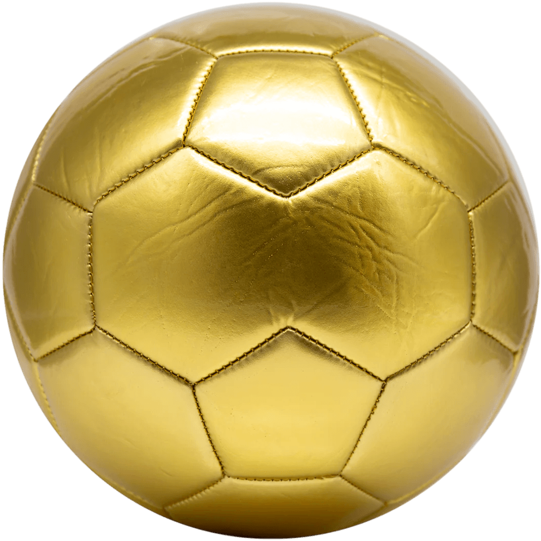 Falling gold ball